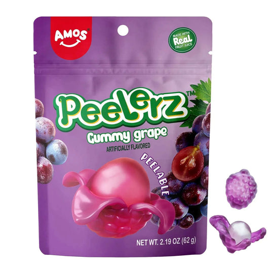 AMOS Peelerz Gummy Grape Peel able Candy - candy from Amos 4D Peelerz, TSARC, trending products