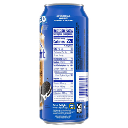 6 pack International Delight Oreo Iced Coffee (15 Oz) Soda Pop (not to sale) International Delight, Cases, 6 Pack, Zero Sugar