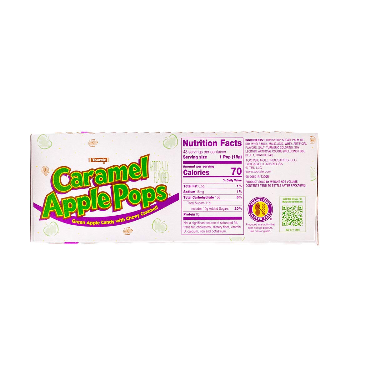 48 Pack Tootsie Roll Caramel Apple Pops 1Kg Candy Tootsie Roll ,Trending Products
