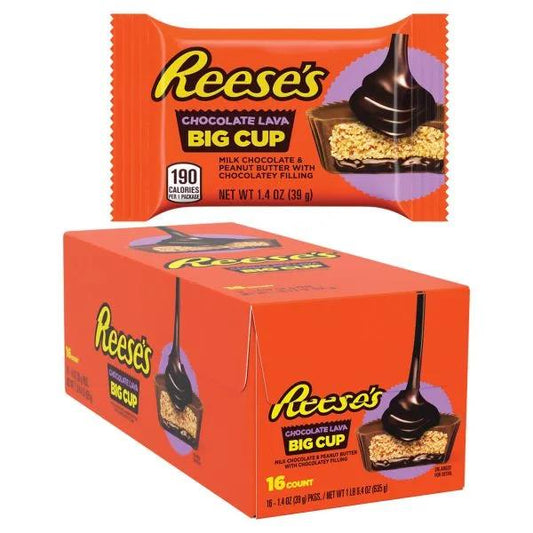 16 Pack Reese’s Chocolate Lava Big Cup - Chocolate from Reese's, TSASN&CH, TSARC, bulk, cabestseller