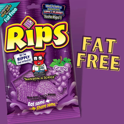 Rips HB Gummy Strips Grape (12 Pack X 4Oz) - Gummies from Rips HB Gummy, Trending