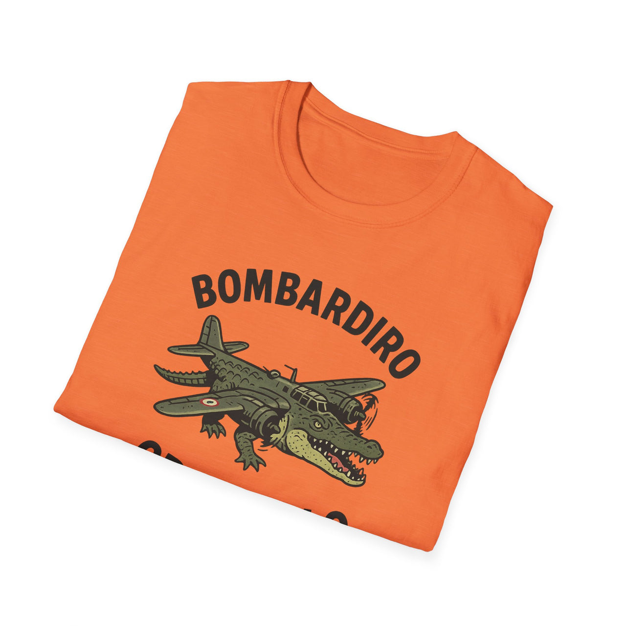 Bombardiro Crocodilo T-Shirt - Unisex Softstyle | Bombardiro Crocodile Graphic Shirt