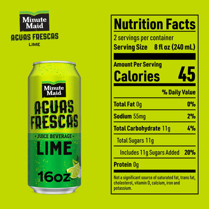 24 Pack Aguas Frescas Lime (16 Oz) Soda Pop AGUAS FRESCAS, Latest Products, trending