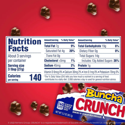 Buncha Crunch Chocolate Bar (3.2Oz) Chocolate Buncha Crunch, Latest Products