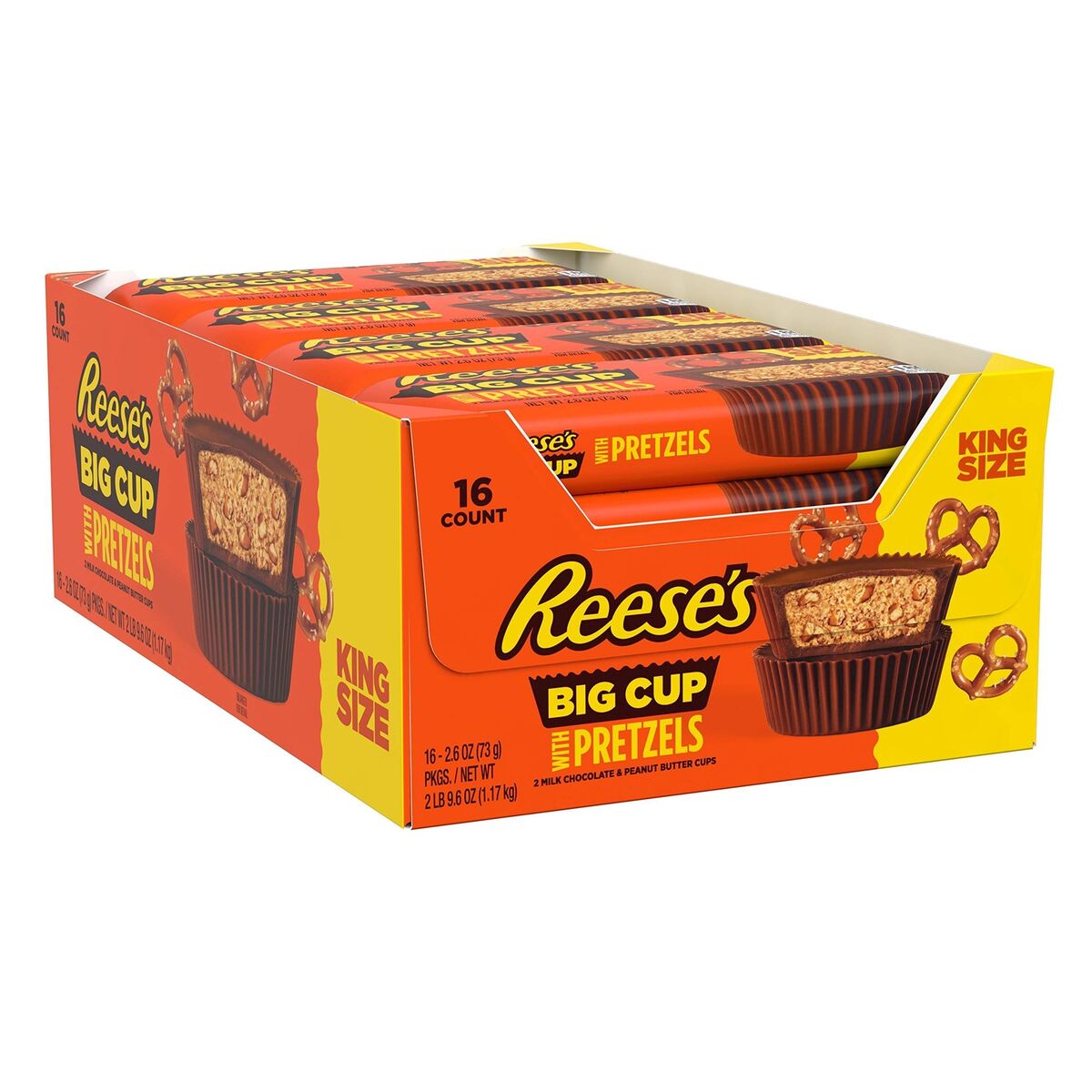 16 Pack Reese’s Big Cup Pretzel