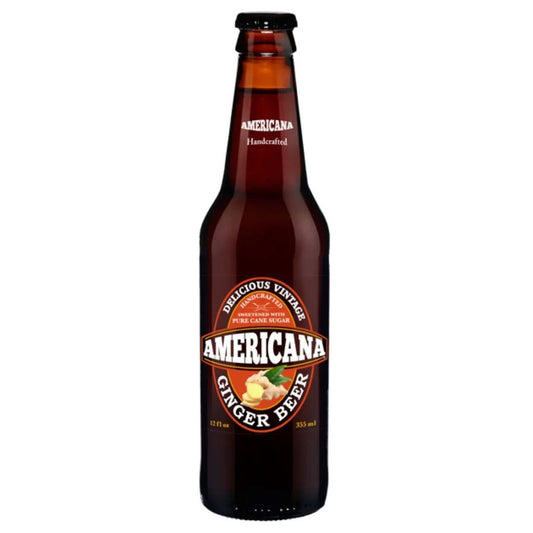 6 Pack Americana Ginger Beer 355ml Soda Pop (not for sale) Americana