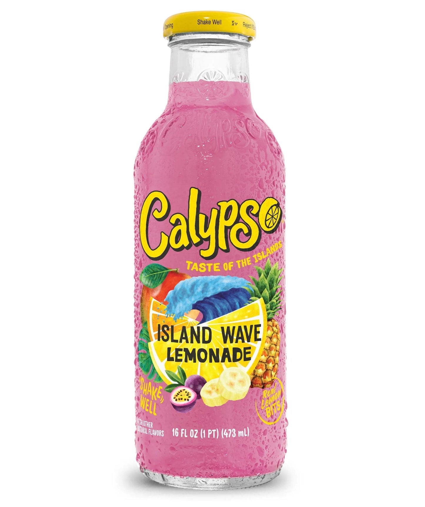 6 pack - Calypso Island Wave Lemonade Soda Pop (not for sale) Calypso, TSAED