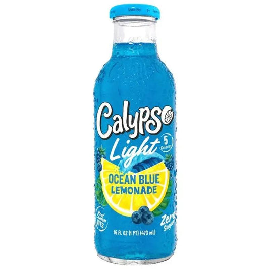 6 pack - Calypso Light Ocean Blue Lemonade Soda Pop (not for sale) Calypso, TSAED