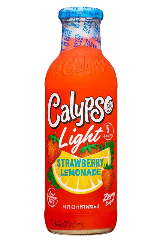 6 pack - Calypso Light Strawberry Lemonade Soda Pop (not for sale) Calypso, TSAED