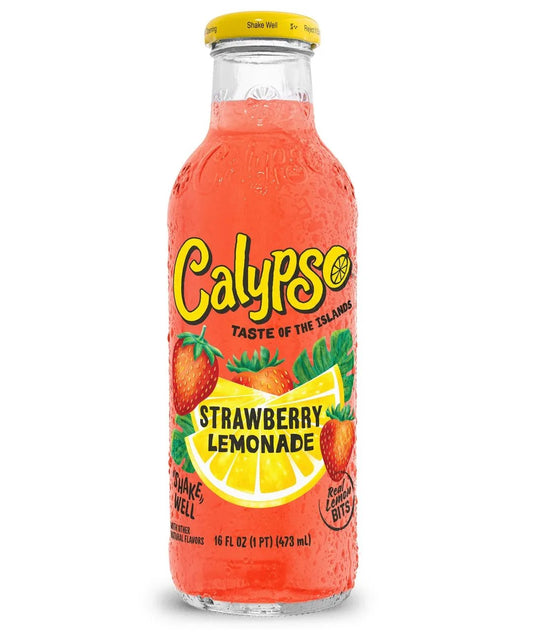 6 pack - Calypso Strawberry Lemonade Soda Pop (not for sale) Calypso, TSAED