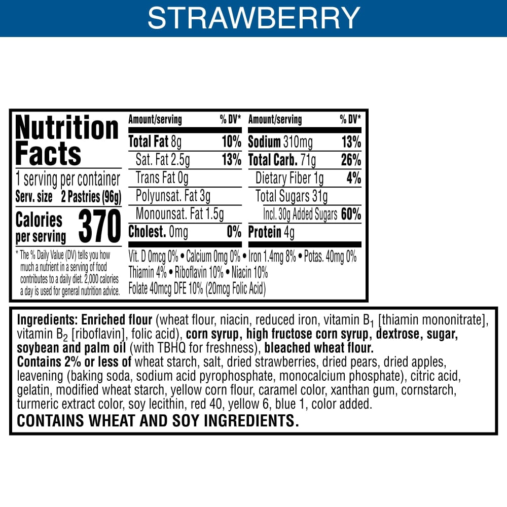 6 Pack Pop Tarts Frosted Strawberry Flavor 2 Pastries (3.3 Oz) Snacks Pop Tarts, Latest, trending