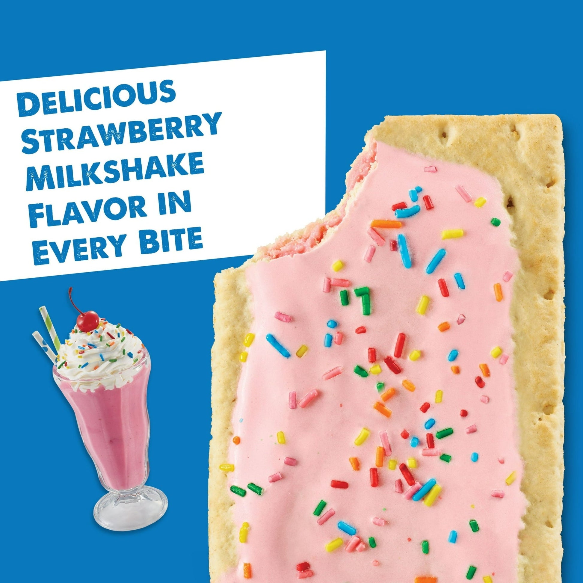 6 Pack Pop Tarts Strawberry Milkshake Flavor 2 Pastries (3.3 Oz) Snacks Pop Tarts, Latest, trending