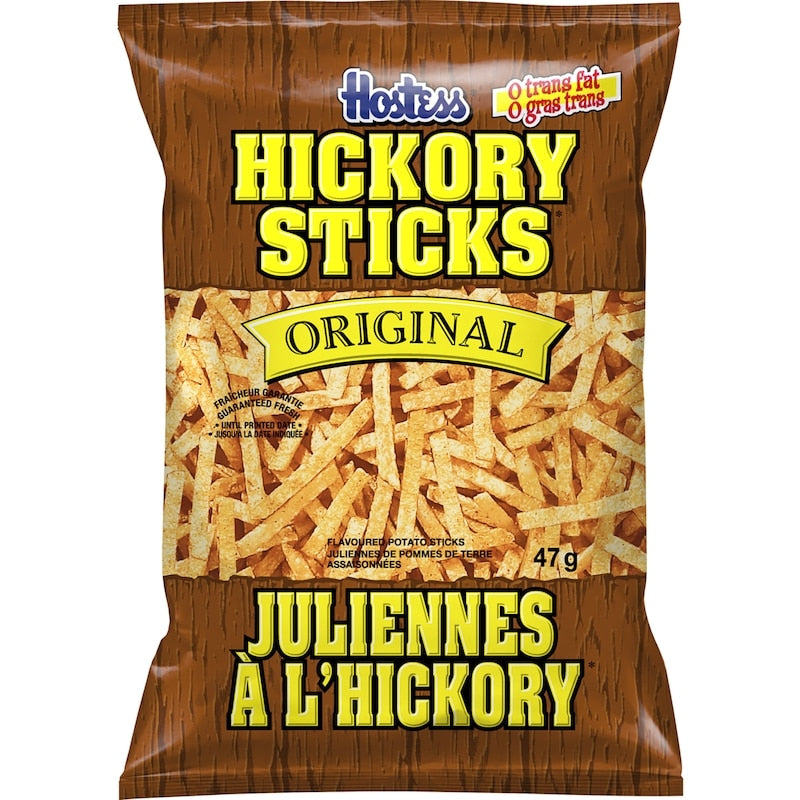60 Pack Hostess Hickory Sticks Vending Chips 47g Each Snacks/Chips Hostess ,Trending Products