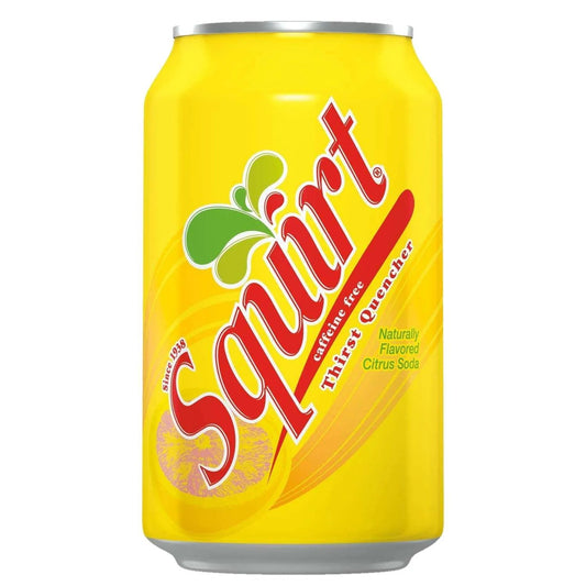 6 Pack Squirt Citrus Soda Can - Soda Pop (not for sale) from Squirt, Cases, 6 Pack