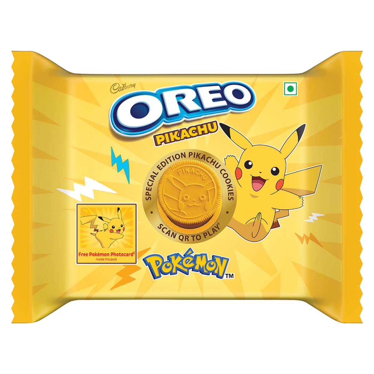 Special Oreo Pokémon Pikachu Yellow Cookie With Pokémon Collectible Card (Best Before Passed) Cookies (not for sale) Oreo, Trending
