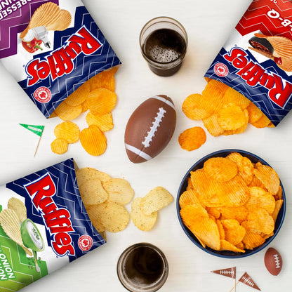 Ruffles Sour Cream 'N Bacon Flavoured Potato Chips, 200g