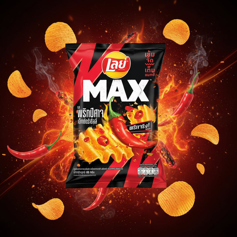 Lay's Max Ghost Pepper Potato Chips Snacks/Chips Lays, TSAAS, TSASN&CH, TSAISC, TSAIS, trending products