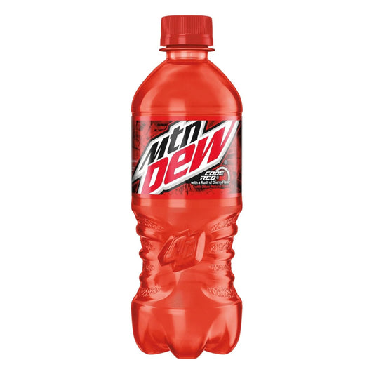 24 Bottles Mtn Dew Code Red Soda Pop (not for Sale) Mtn Dew, 24 Pack, Cases