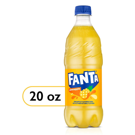 24 bottles Fanta Pineapple Soda Pop (not for Sale) Fanta, 24 Pack, Cases