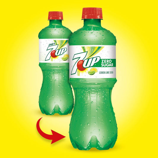 24 Pack 7up Zero Sugar Soda Pop (20 Oz) Bottles Soda Pop 7UP, Latest Products, trending