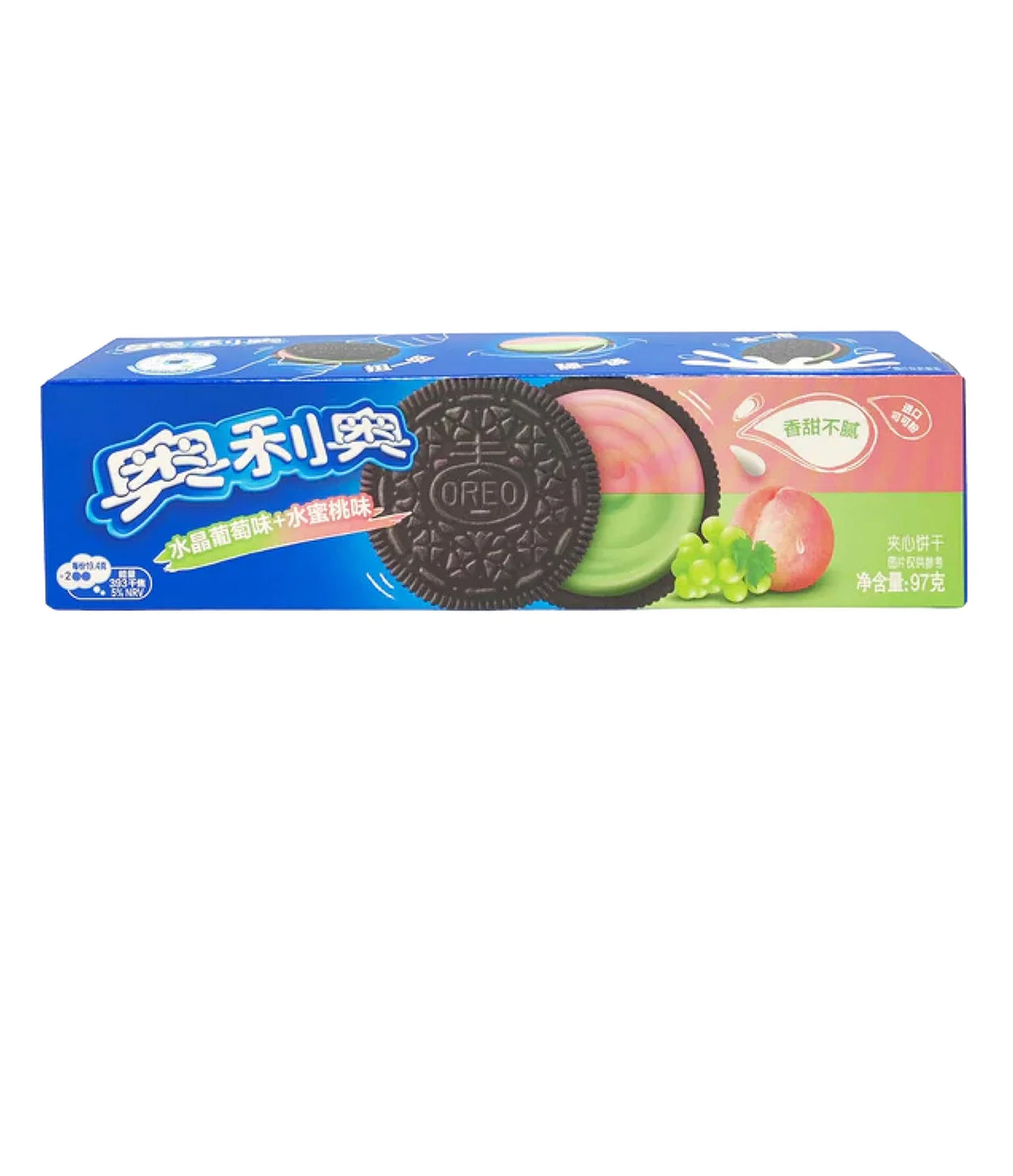 Oreo Crystal Grape + Peach Flavor Sandwich Biscuits 97g