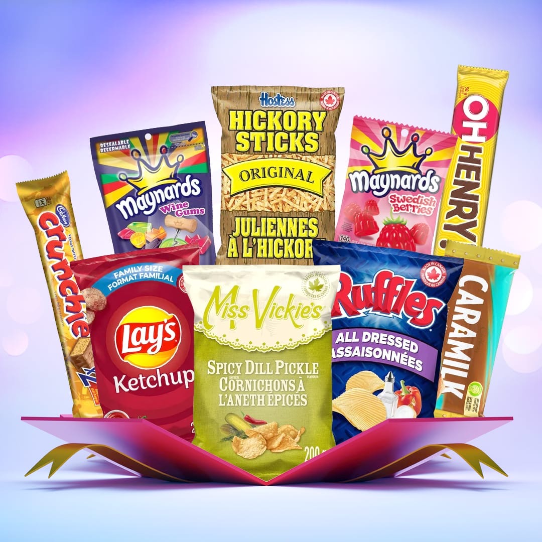 Canadian snacks mystery snackbox