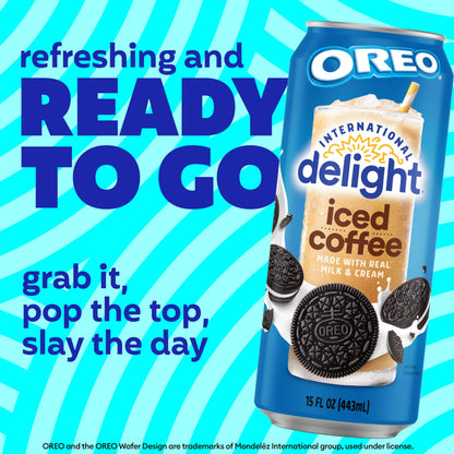 6 pack International Delight Oreo Iced Coffee (15 Oz) Soda Pop (not to sale) International Delight, Cases, 6 Pack, Zero Sugar