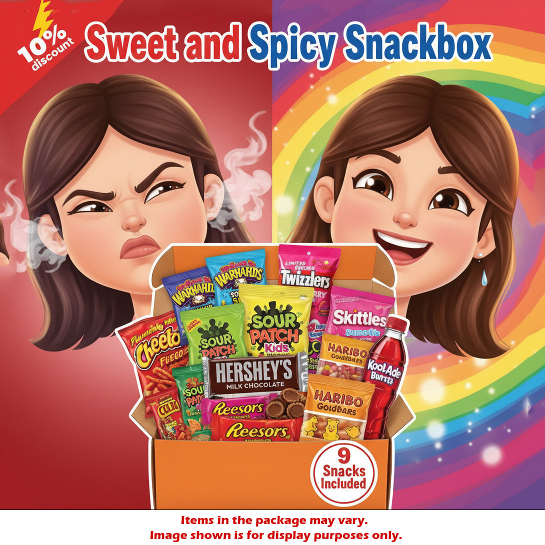 Sweet & Spicy Snackbox (9+ Snacks Inside) Snackbox Snack Attack