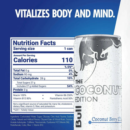 Red Bull Usa Drink Coconut Edition - Coconut Berry 12 Pack - Soda Pop from Redbull, Trending, Latest Products