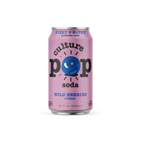 Thumbnail for Culture Pop Soda Wild Berries Basil & Lime - 6 pack