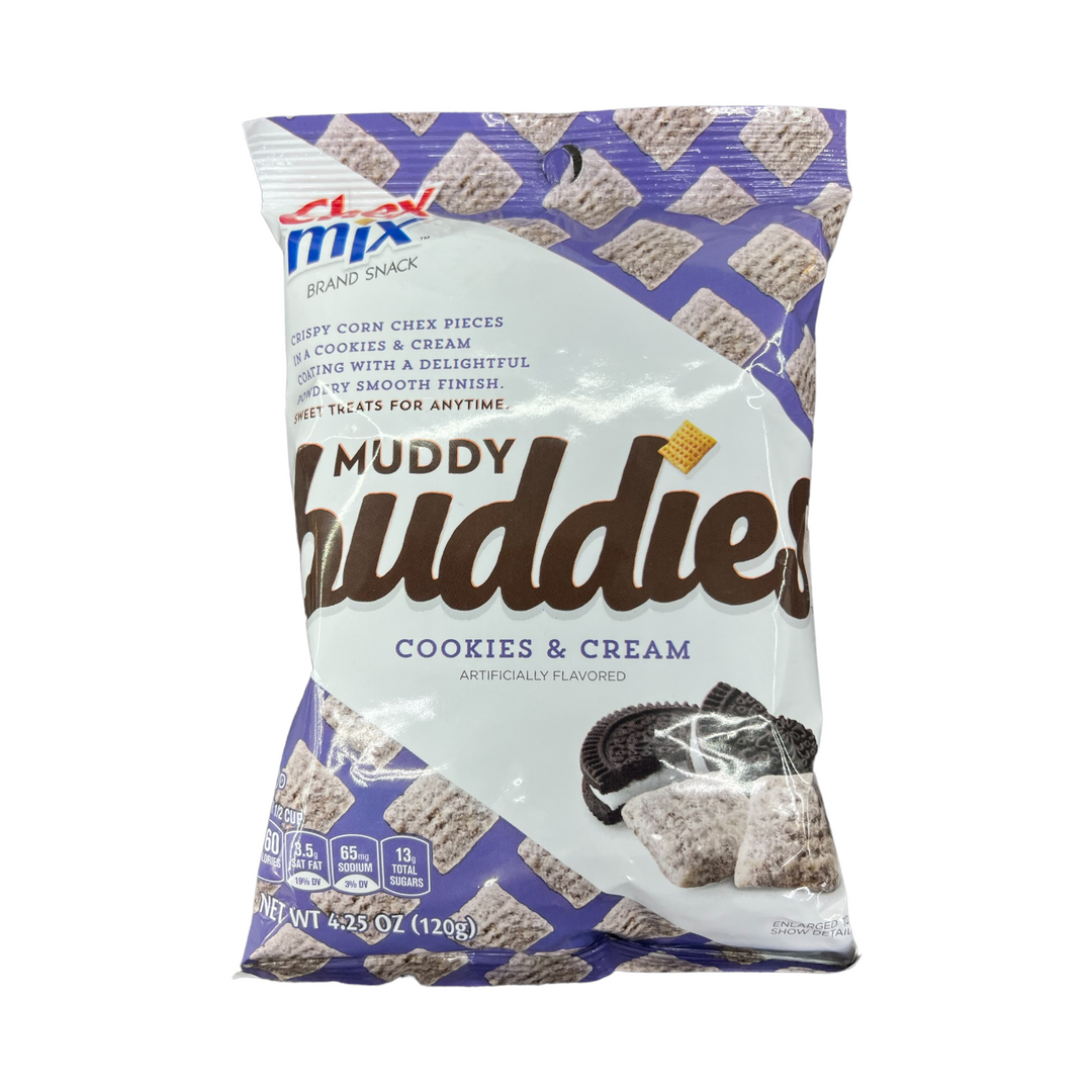 7 Pack Chex Mix Muddy Buddies Cookies & Cream (4.5 Oz) Snacks Chex Mix, Latest