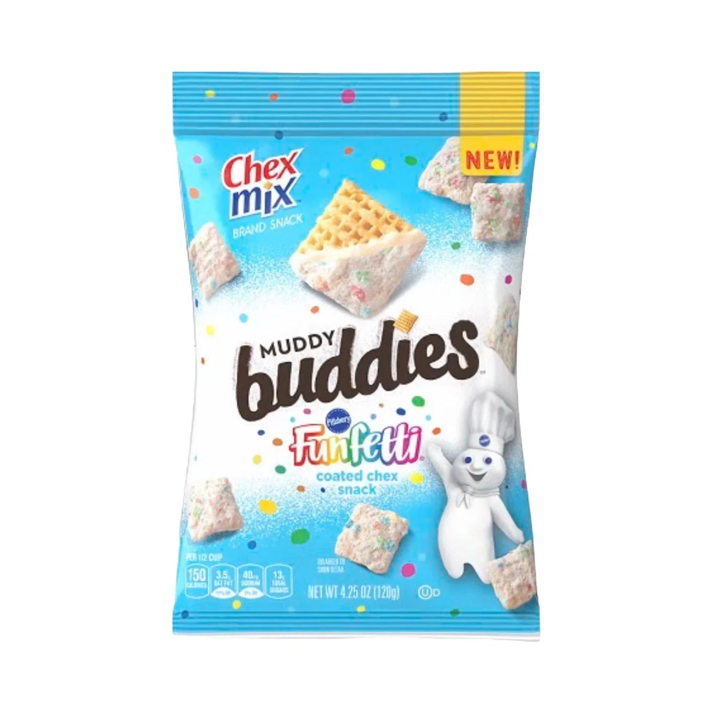 7 Pack Chex Mix Muddy Buddies Funfetti (4.5 Oz) Snacks Chex Mix, Latest