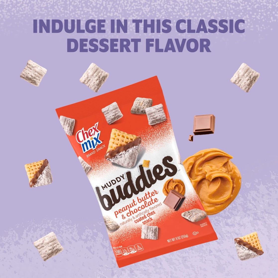7 Pack Chex Mix Muddy Buddies Peanut Butter & Choco (4.5 Oz) Snacks Chex Mix, Latest