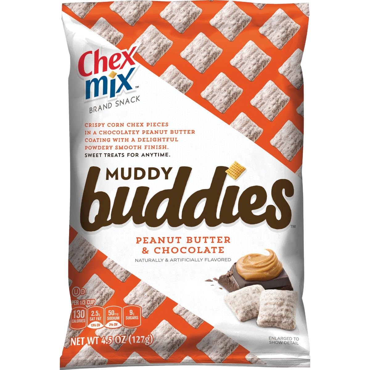 7 Pack Chex Mix Muddy Buddies Peanut Butter & Choco (4.5 Oz) Snacks Chex Mix, Latest