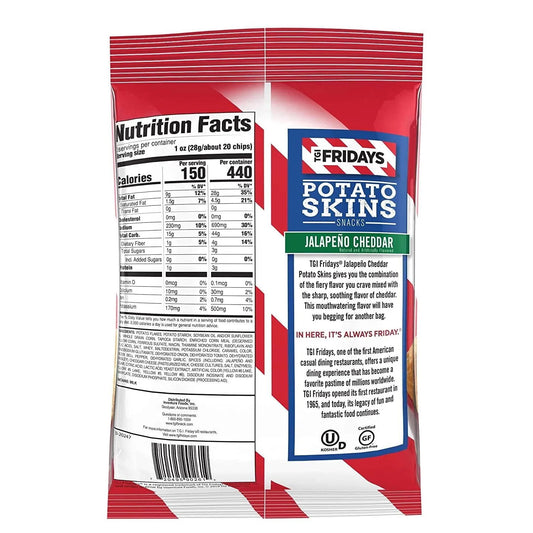 TGIF Potato Skins Jalapeno Cheddar (85g) - Snacks/chips from TGIF, Trending, Trending Products