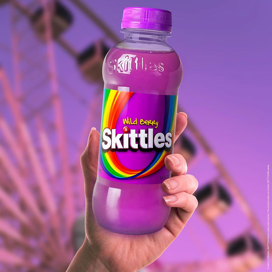 12 Pack Skittle Wild Berry Flavored Drink 14Oz Soda Pop Skittles, trending products, Latest