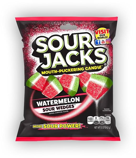 Sour Jacks Watermelon Sour Wedges (142g)