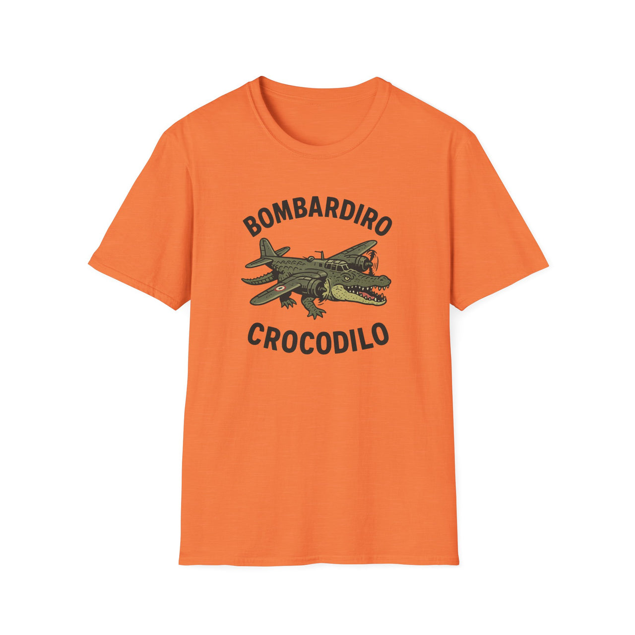 Bombardiro Crocodilo T-Shirt - Unisex Softstyle | Bombardiro Crocodile Graphic Shirt