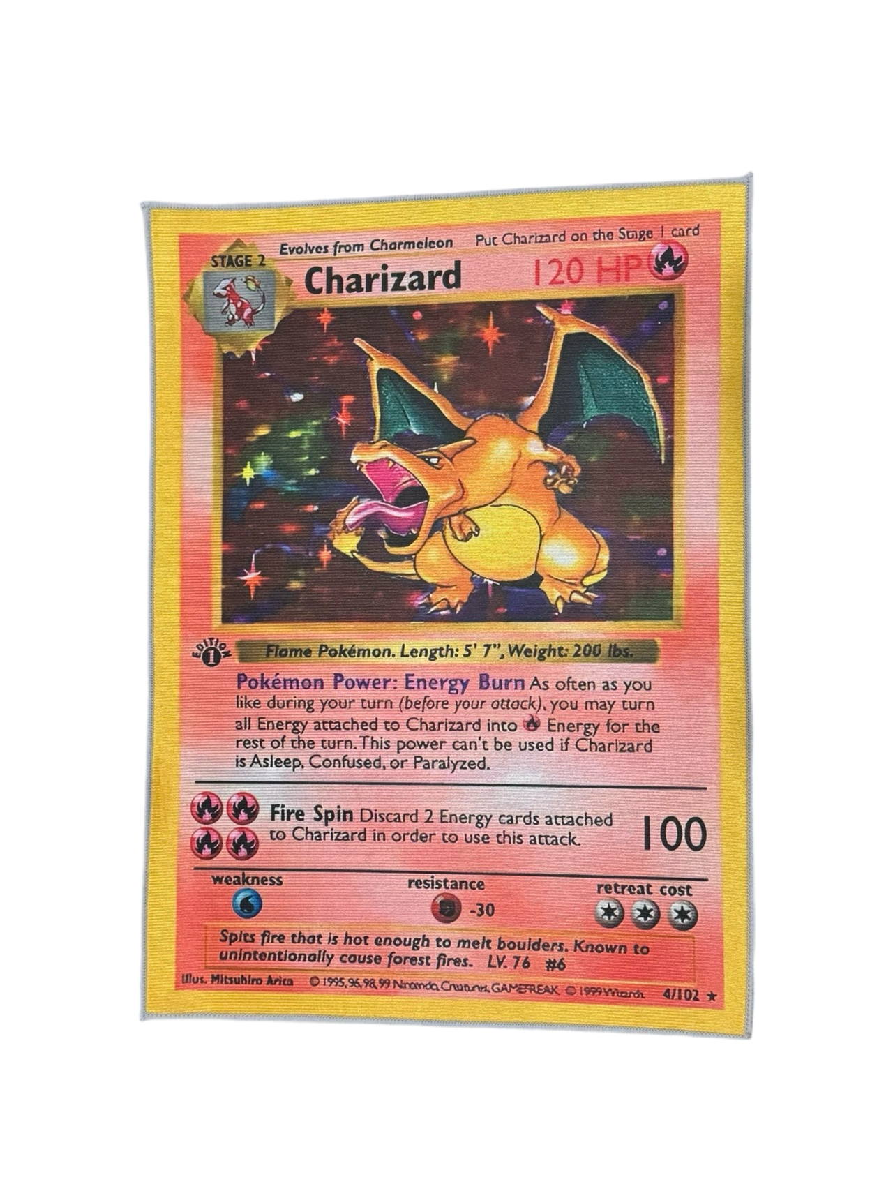 Charizard Pokemon Card Floor Mat/Rug