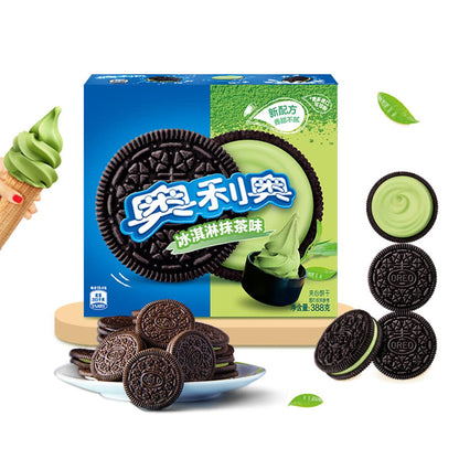 Oreo Matcha Ice Cream Flavour Biscuit 388g Snacks/Chips Oreo, trending