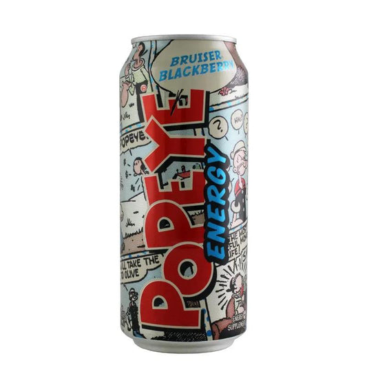 12 Pack Bruiser Blackberry Popeye Energy Drink Soda Pop (not for Sale) Popeye, 12 Pack, Cases