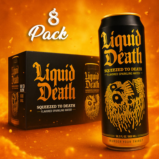 8 Pack Liquid Death Squeezed to Death Soda Pop (not for Sale) Liquid Death, 24 Pack, Cases, trending products, usabestseller, cabestseller