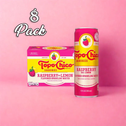 8 Pack Topo Chico Raspberry With Lemon Flavor Cans (12 Oz) Soda Pop Topo Chico, Latest Products, trending