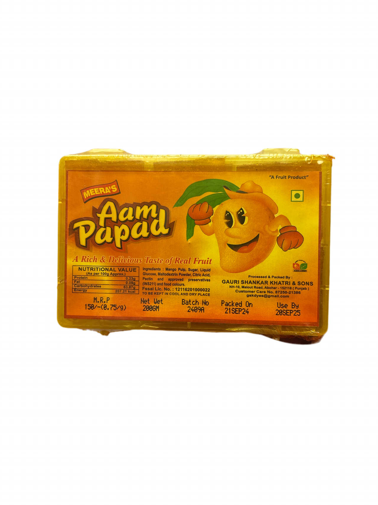 Meera’s Aam Papad Mango Slice Candy 200gm