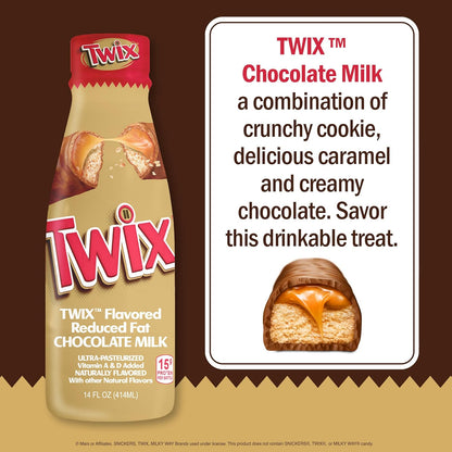 12 Pack Twix Chocolate Milk Drink, 414ml Drink Mixes Twix, Trending, Latest Products