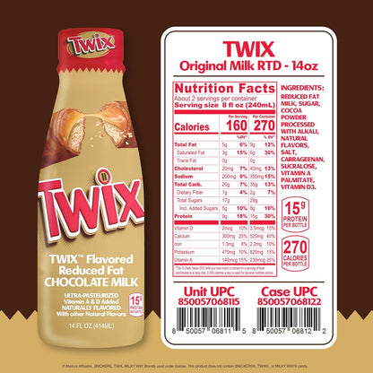12 Pack Twix Chocolate Milk Drink, 414ml Drink Mixes Twix, Trending, Latest Products