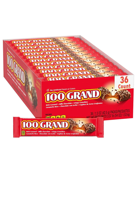 36 Pack 100 Grand Chocolate Chocolate 100 grand, bulk