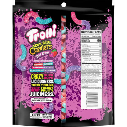 Trolli Sour Brite Crawler Very Berry (120g) - Candy from Trolli, Trending
