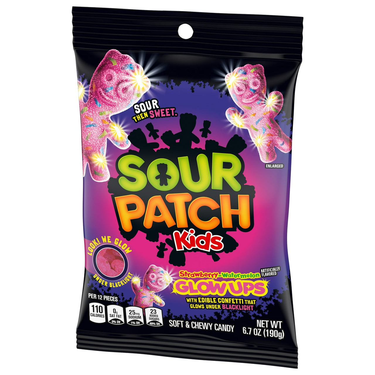 Sour Patch Kids Strawberry Watermelon Glow Ups 190 g