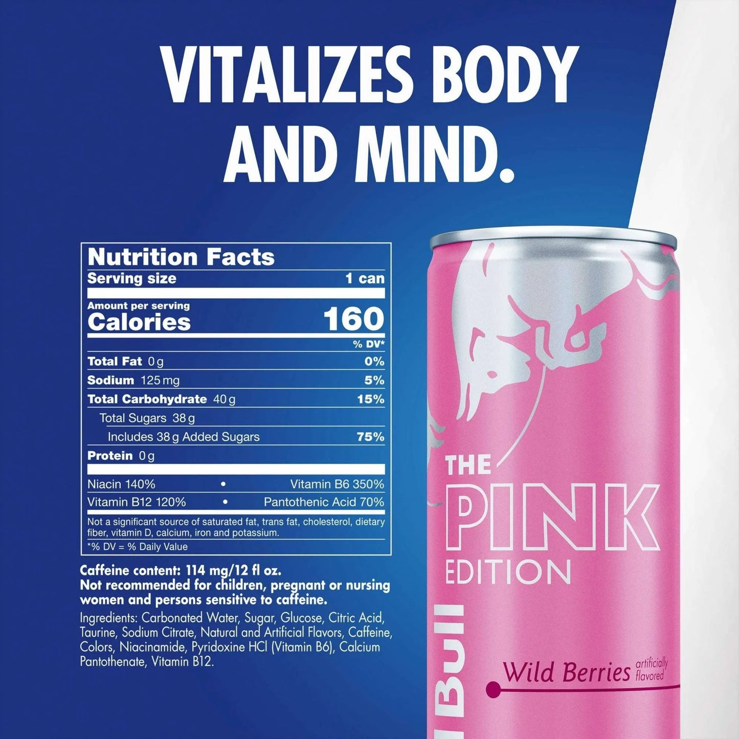 Red Bull Usa Drink Pink Edition - Wild Berries 12 Pack - Soda Pop from Redbull, Trending, Latest Products